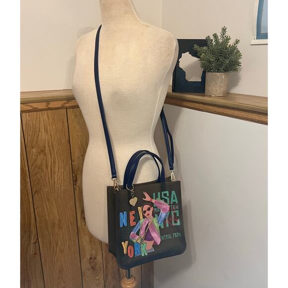 Nikky by Nicole Lee New York Crossbody Bag w/ Charm & Removable Pouch | HTF GUC - Picture 2 of 10